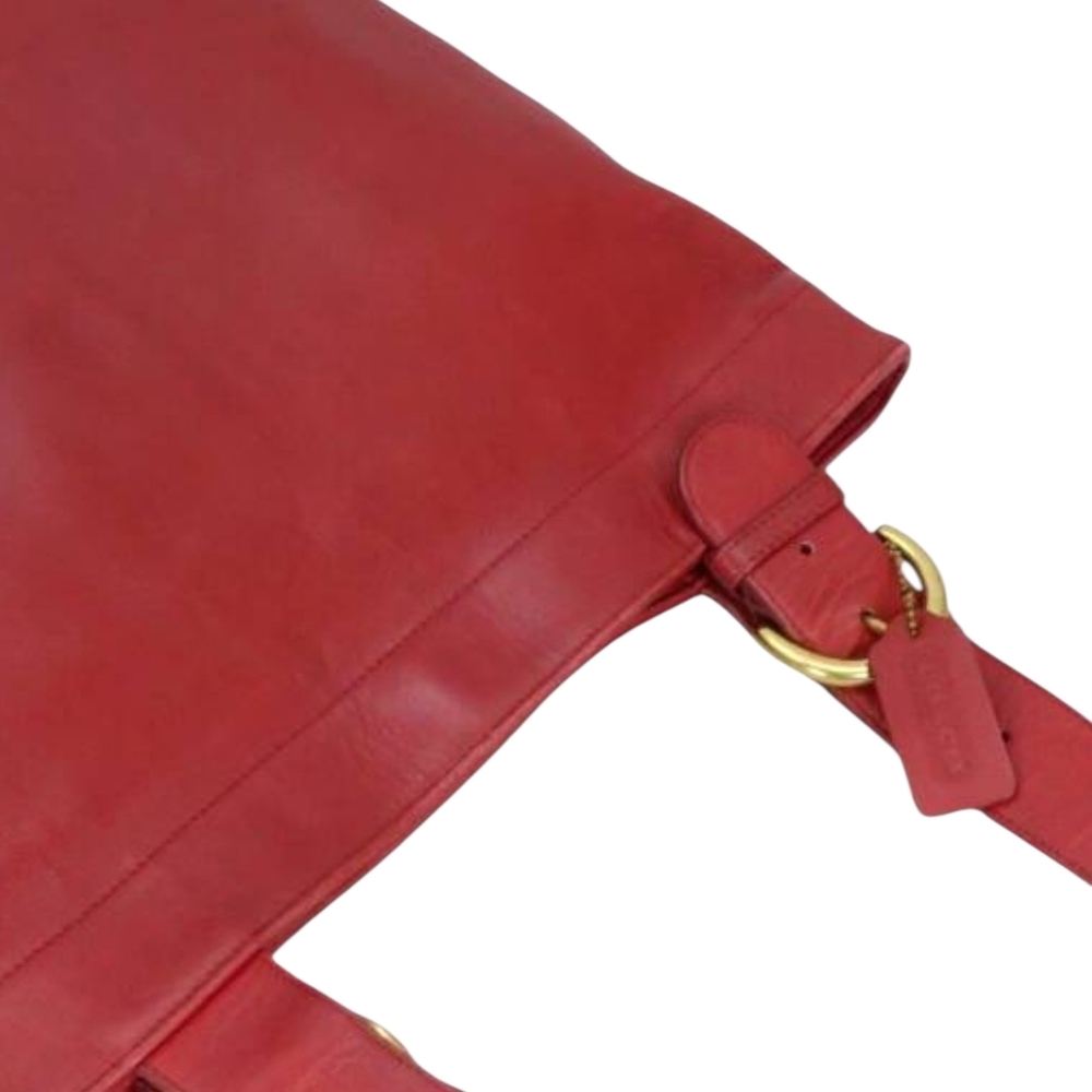 Coach Lafayette Tote Bag In Red Glove-tanned Leather - Picture 5 of 16